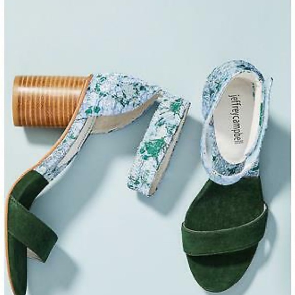 Jeffrey Campbell Green and Blue Heels - Picture 1 of 8
